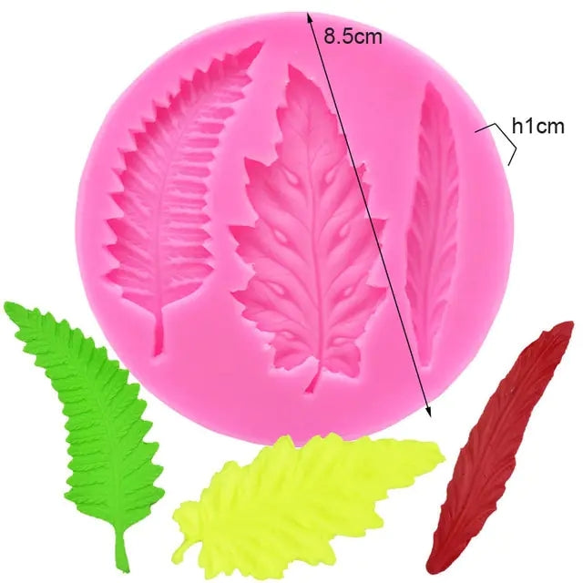 Silicone Molds For Cake Decoration Tools DIY Chocolate Various Leaf Maple Leaf Resin Molds For Fondant Kitchen Baking Supplies