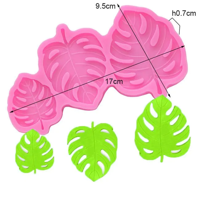 Silicone Molds For Cake Decoration Tools DIY Chocolate Various Leaf Maple Leaf Resin Molds For Fondant Kitchen Baking Supplies