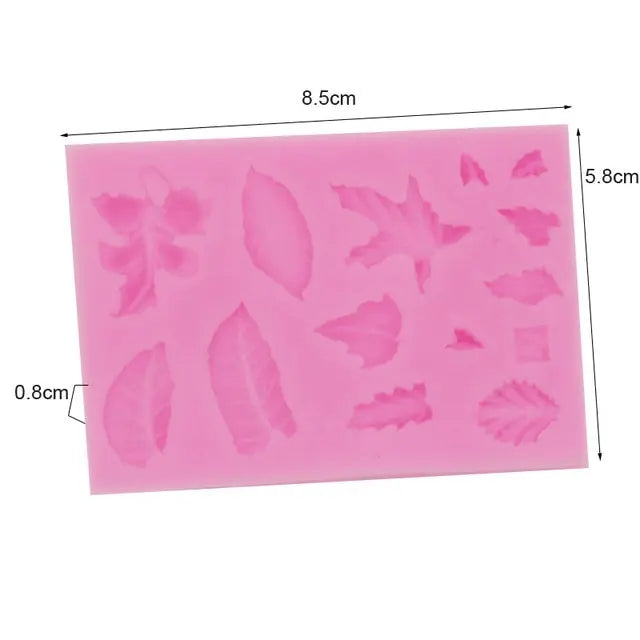 Silicone Molds For Cake Decoration Tools DIY Chocolate Various Leaf Maple Leaf Resin Molds For Fondant Kitchen Baking Supplies