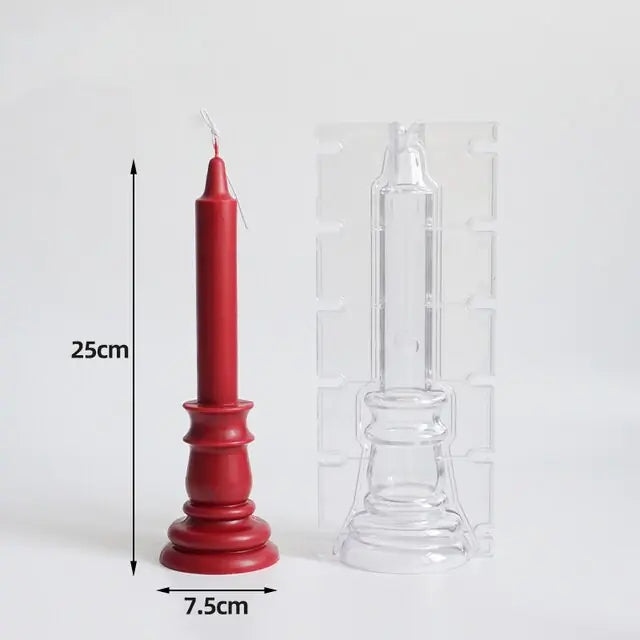 Large Medusa Bust Candle silicone Mold Geometry Acrylic Candle Mold European Style Roman Column Candle Mould Plastic Mold