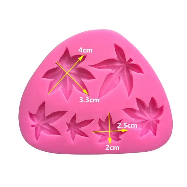 Silicone Molds For Cake Decoration Tools DIY Chocolate Various Leaf Maple Leaf Resin Molds For Fondant Kitchen Baking Supplies