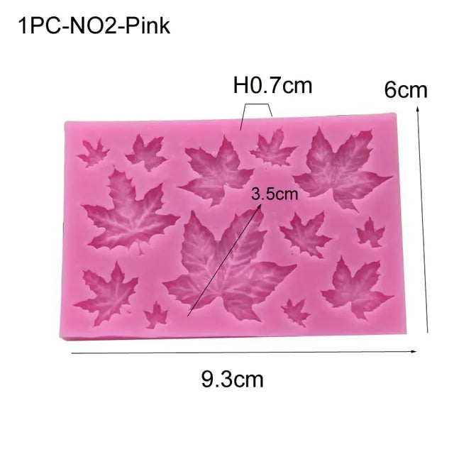 Silicone Molds For Cake Decoration Tools DIY Chocolate Various Leaf Maple Leaf Resin Molds For Fondant Kitchen Baking Supplies