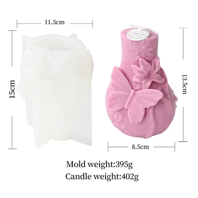 New Nordic Rattan Flowers Silicone Candle Mold Gypsum form Carving Art Aromatherapy Plaster Home Decoration Mold Wedding Gift