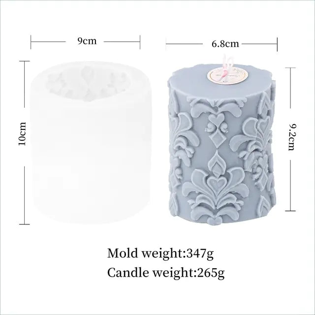 New Nordic Rattan Flowers Silicone Candle Mold Gypsum form Carving Art Aromatherapy Plaster Home Decoration Mold Wedding Gift