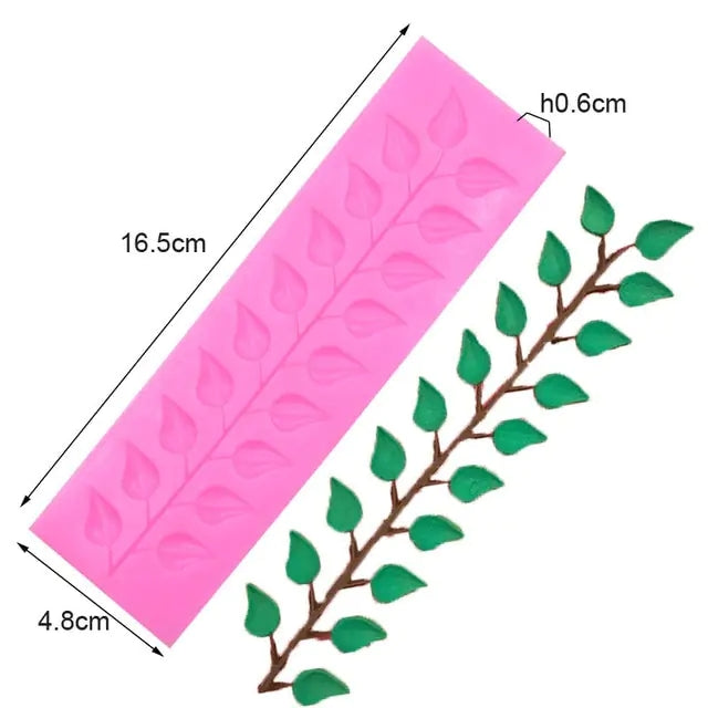 Silicone Molds For Cake Decoration Tools DIY Chocolate Various Leaf Maple Leaf Resin Molds For Fondant Kitchen Baking Supplies