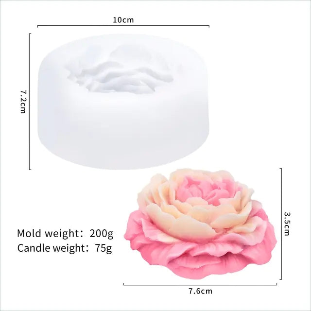 New Nordic Rattan Flowers Silicone Candle Mold Gypsum form Carving Art Aromatherapy Plaster Home Decoration Mold Wedding Gift