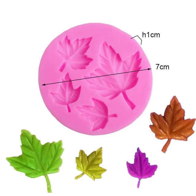 Silicone Molds For Cake Decoration Tools DIY Chocolate Various Leaf Maple Leaf Resin Molds For Fondant Kitchen Baking Supplies