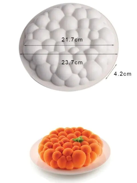 Large 29CM Cloud Candle Silicone Mold Cuboid Bubble Ball Magic Cube Cake Chocolate Silicone Mold Baking Tool Supplies soap mold