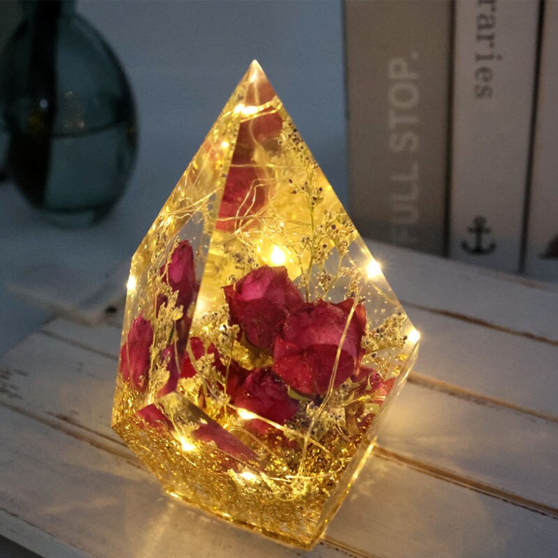 DIY Large Diamond Cut Irregular Crystal epoxy mold Jewelry Holder Resin Silicone Mold Making Accessories Tool Craf