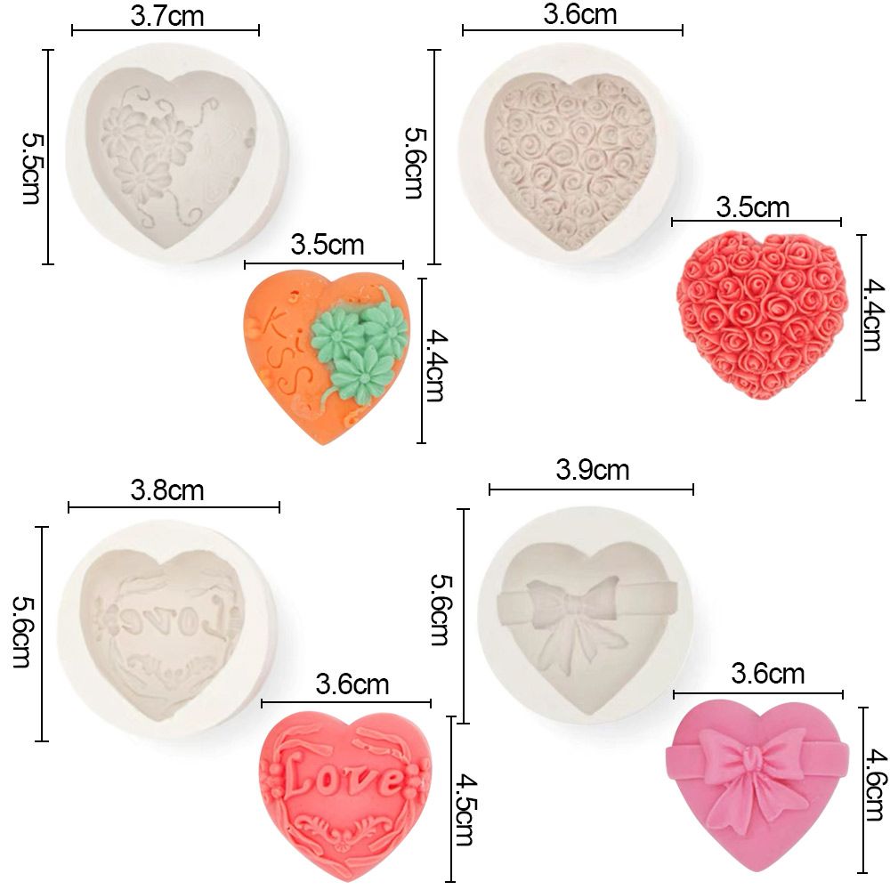 Wedding Supplies Handmade Clay Tools DIY Craft Cake Resin Molds Soap Mold 3D Art Wax Mold Silicone