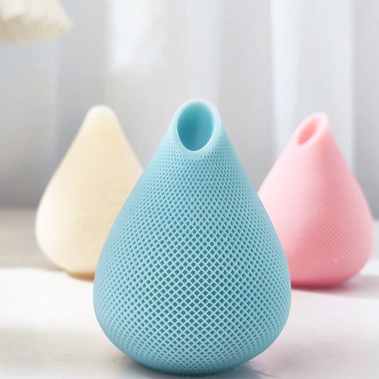 Aesthetic Water Drop Design Candle Silicone Mold Round Striped Swirl Spiral Wax Soy Candles Mould Decorative Modern Geometric