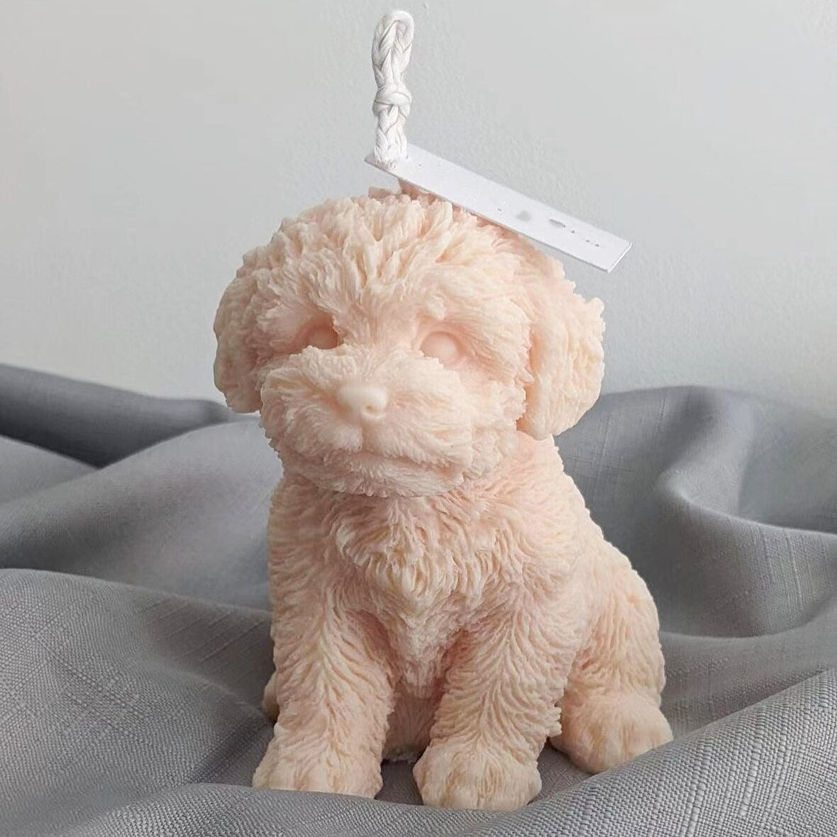 Large Dog Candle Mold Animal Teddy Puppies Soy Wax Silicone Mould Puppy Dog Lover Home Decor Christmas Gift Craft Supplies