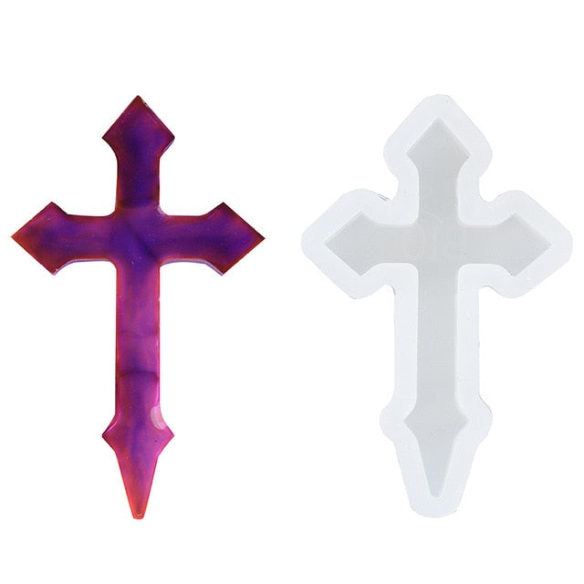 Cross Pendant Variety Mold Silicone Resin Mold