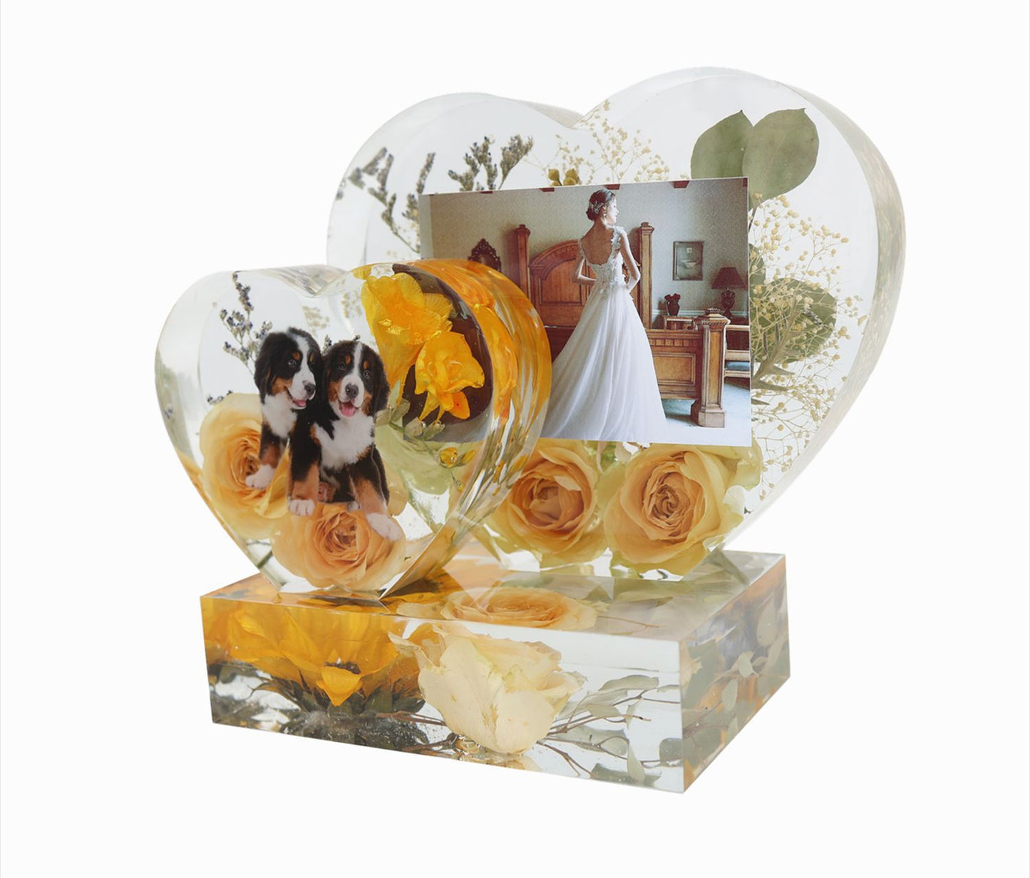 Photo Frame epoxy resin molds Square and Heart Picture Frame Silicon Mold Jewelry Ornaments Mold for Wedding Birthday Gift DIY