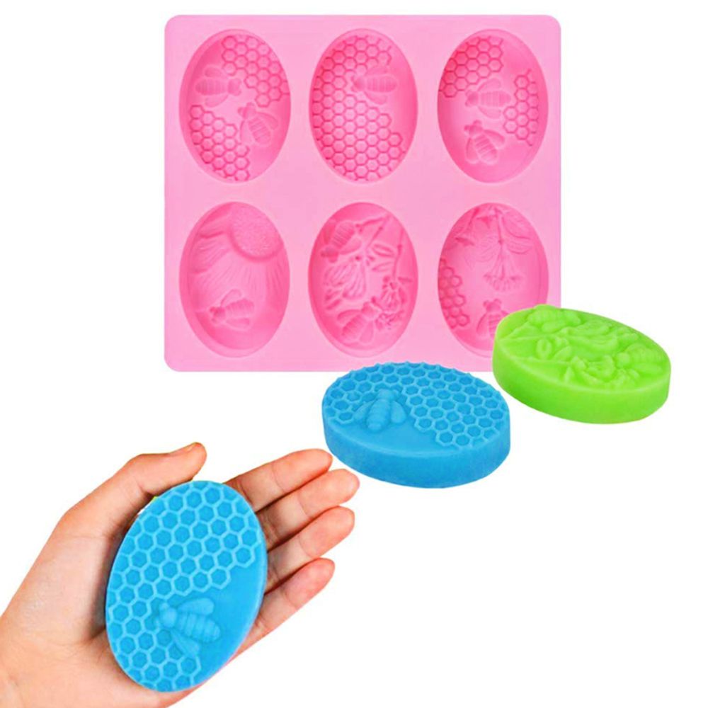 Wedding Supplies Clay Tools Bee Oval Honeycomb DIY Craft Silicone Cake Resin Molds Soap Mold 3D Art Wax Mold