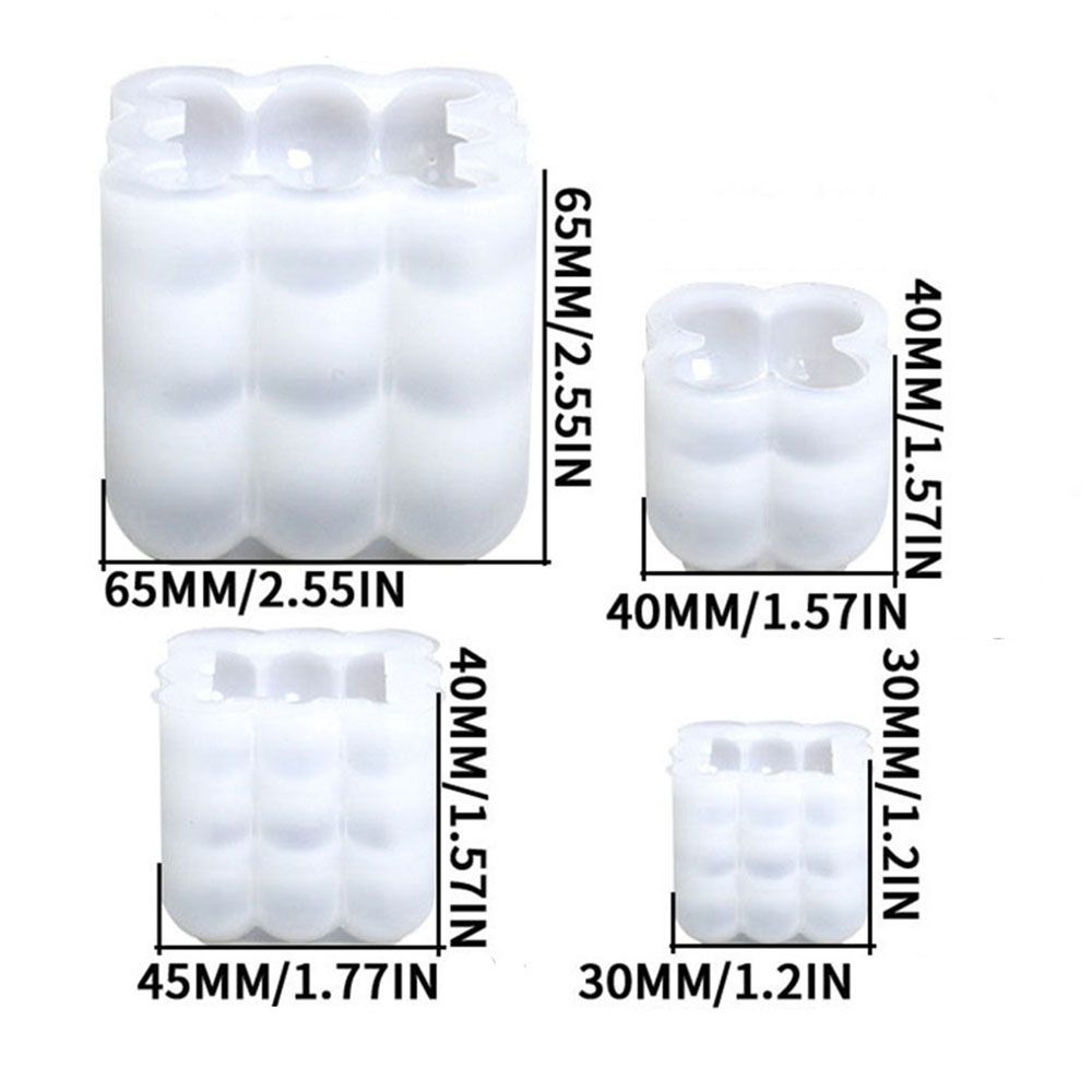 UV Epoxy Resin Aromatherapy Plaster Clay Tools Handmade Candle Mould Cube Soap Molds Silicone Mold 3D Candle Mold