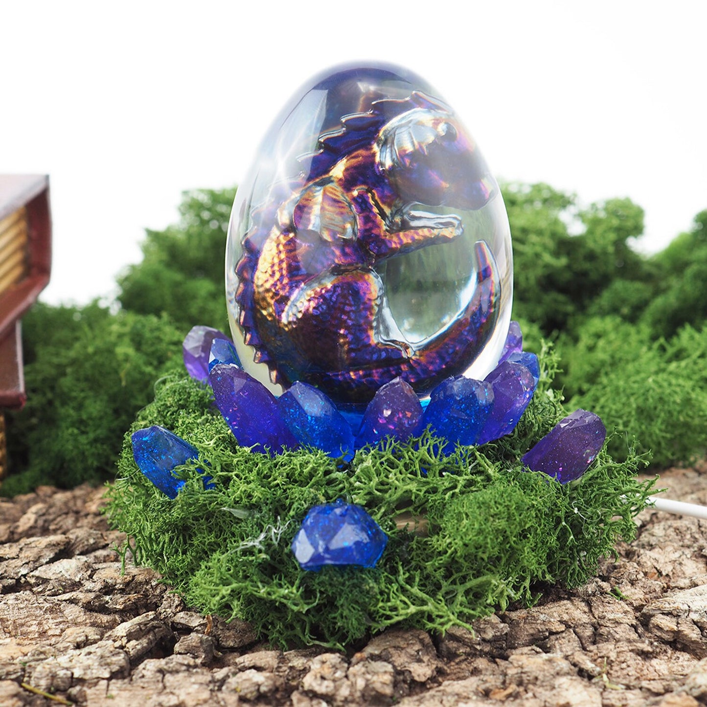 Dragon Egg Silicone Mold DIY Resin Mold Night Light Epoxy Silicone Mould for Resin Dinosaur Egg Craft Home Decoration Kid Gift