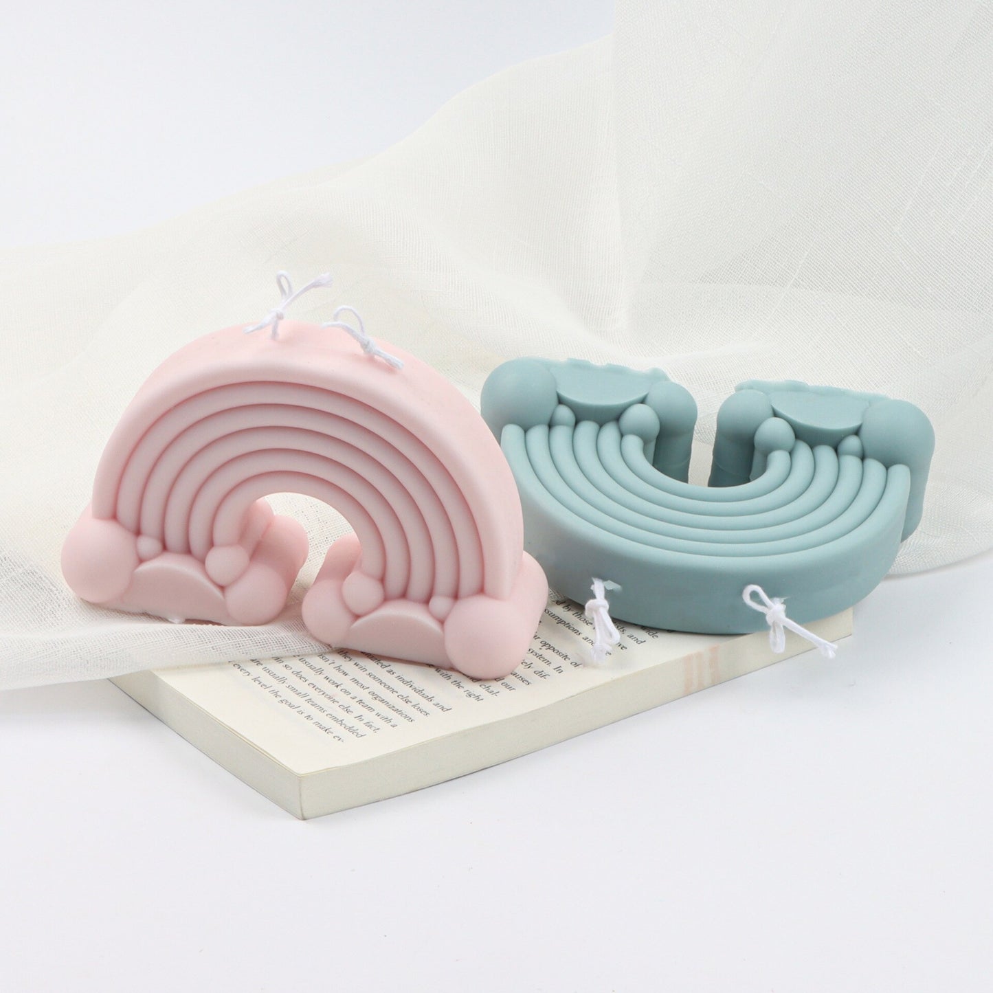 New Rainbow Bridge candle silicone mold cake chocolate soap silicone mold Diy arch bridge candle silicone mold clay mold