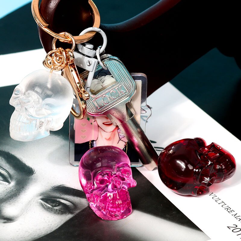 Skull Crystal Resin Mold Skull Pendant Bracelet Necklace Silicone Mold