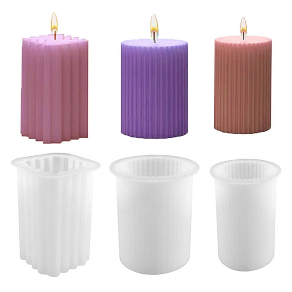 New Design Perfume Soap Transparent DIY Silicone Wax Candle Making Geometric Shape Candle Mould