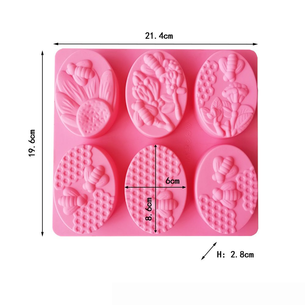 Wedding Supplies Clay Tools Bee Oval Honeycomb DIY Craft Silicone Cake Resin Molds Soap Mold 3D Art Wax Mold