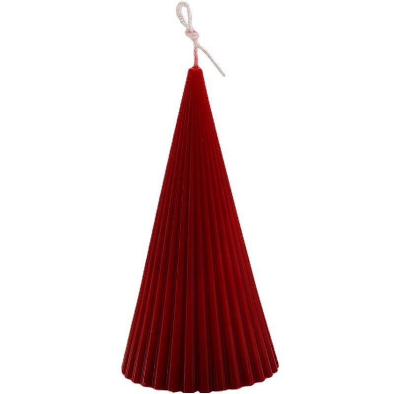 Large Rack fine tooth stripe conical candle plastic mold round tip stripe cylindrical candle acrylic mold home decor