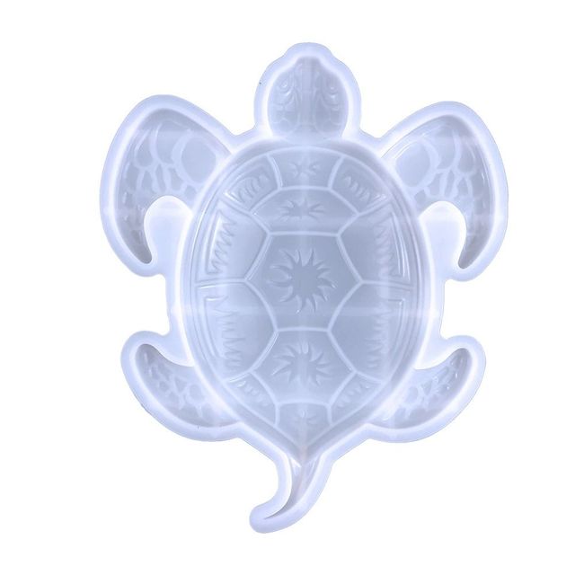 Art Crystal Epoxy Wall Decoration Pendant Casting Mould Hanging Ornament Resin Molds Sea Turtle Silicone Mold