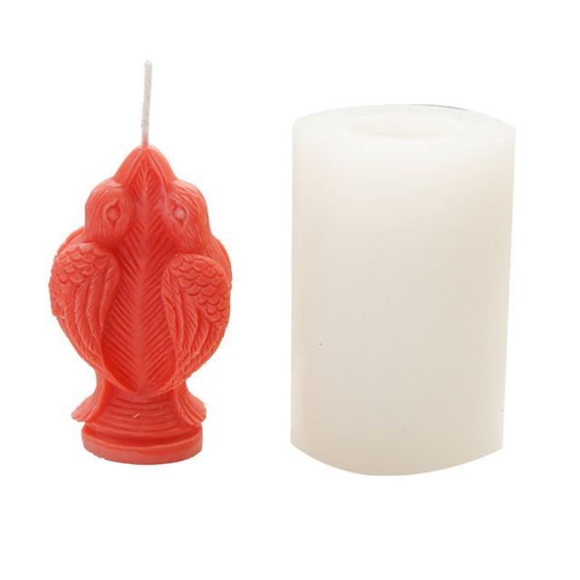 Epoxy Resin Silicone Mould Clay Tools 3D Art Wax Mold Handmade Nine-tailed Fox Candle Mold Four-eared Five-eyed