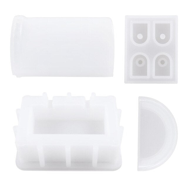 DIY Treasure Chest Silicone Mold Handmade Storage Box Crystal Epoxy Mold Jewelry Dice Storage Box DIY Craft Gift Box Making Tool