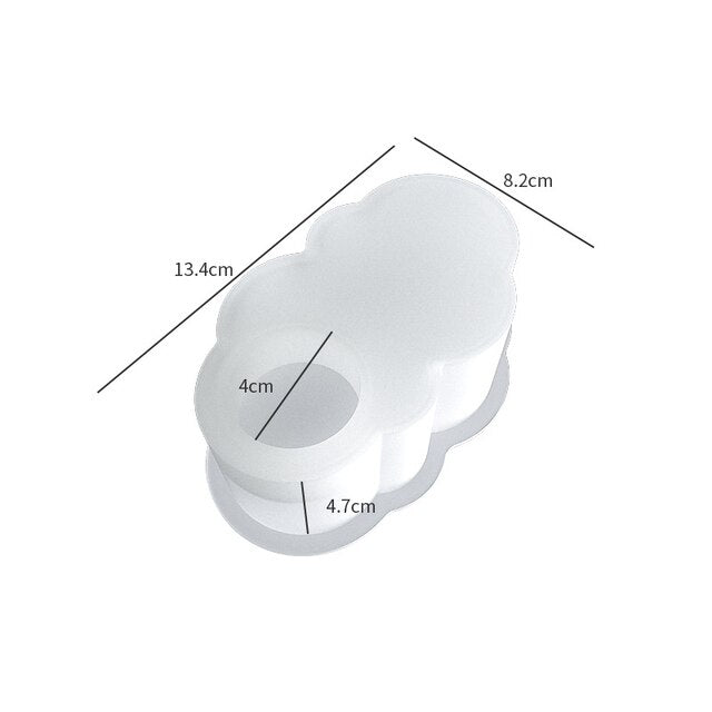 DIY Candlestick Resin Silicone Mold Concrete Candle Moon Heart Oval Rectangle Candle Stand Mold Gypsum Epoxy Resin Mold Ornament