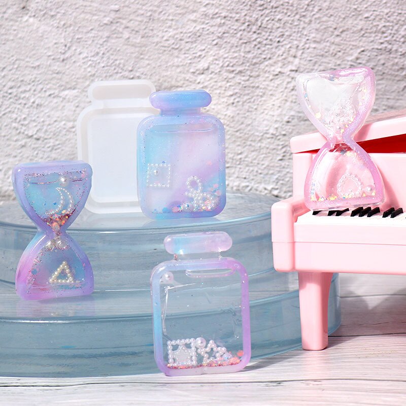 Ice Cream Keychain Pendant Resin Epoxy Mould DIY 3D Jewelry Pendant Silicone Mold Casting Ornament UV Resin Jewelry Making gift