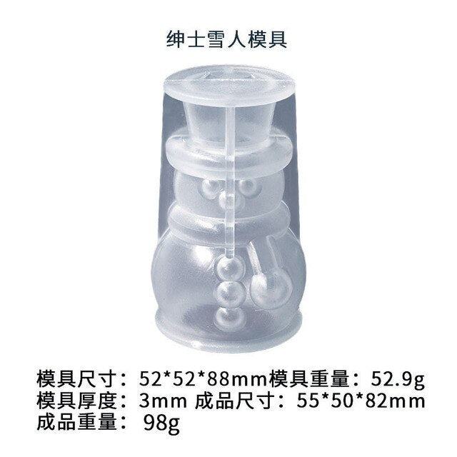 Moule de bougie de noël en Silicone, cloche de wapiti, pendentif d'arbre de noël, moule en résine, porte-clés, bijoux, décoration de fête de joyeux noël