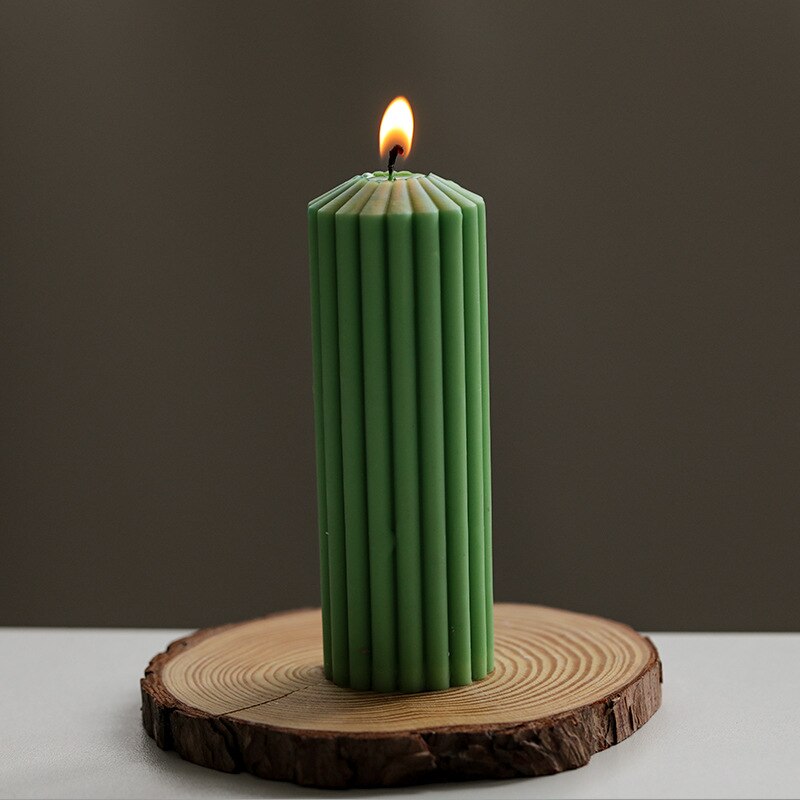 Cylindrical Thick Rack Spire Aromatherapy Candle Mold DIY Geometric Shaped Spire Plastic Mold Candle Mold clay molds