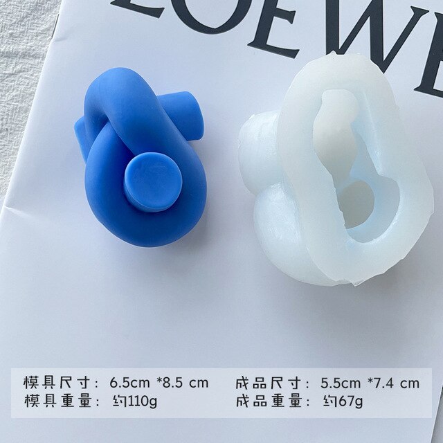 Screw Ball Scented Candle Mold Geometric Candle Mould DIY Handmade Candle Soap Make Wax Dessert Cake Mould Tool Home Decoration