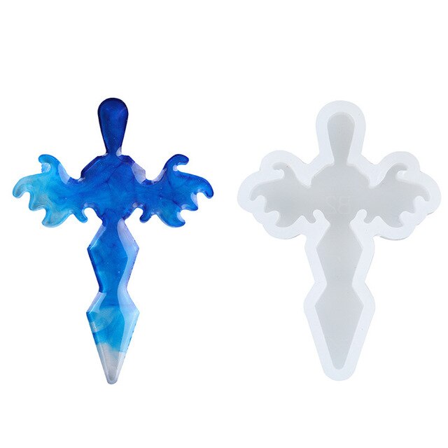 Cross Pendant Variety Mold Silicone Resin Mold
