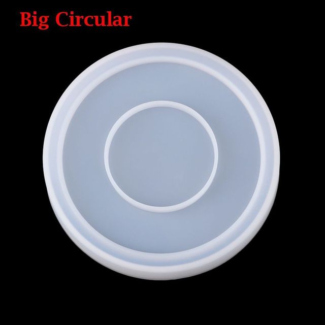 Polygon Base Materials Craft Handmade Silicone Molds Teacup Mat Mold Epoxy Crystal Glue Dropping Tool