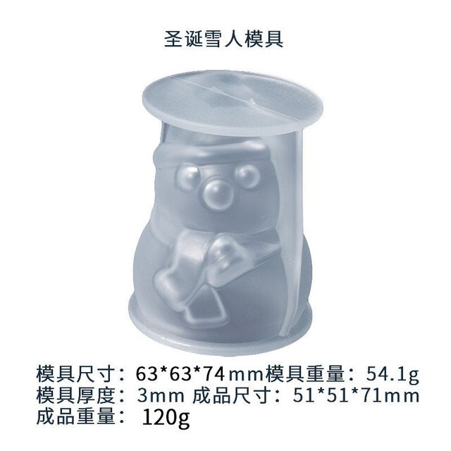 Moule de bougie de noël en Silicone, cloche de wapiti, pendentif d'arbre de noël, moule en résine, porte-clés, bijoux, décoration de fête de joyeux noël