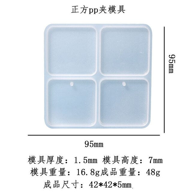 DIY Barrette Silicone Molds Folder UV Epoxy Resin Mold DIY Jewelry Making Binding Clips Paper Hair Accessories Desktop Tools