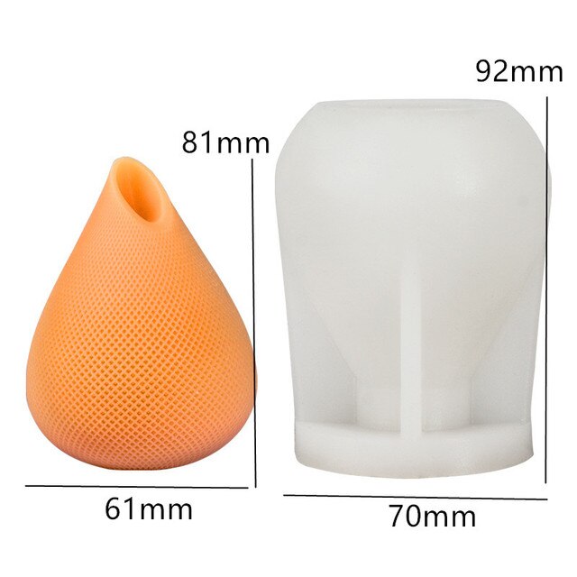 3D Swirl Twisted Knot Candle Molds Wave Twirl Taper Spiral Silicone Mould Geometric Abstract Decorative Wavy Soy Wax Mold clay