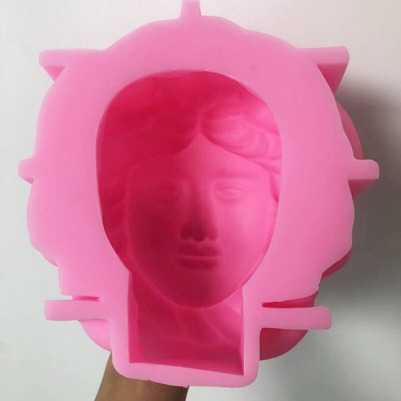 Large Medusa Bust Candle Mold Greek Sculpture Body Face Snake Hair Figure Wax Candles Silicone Mould Decoration Epoxy resin mold