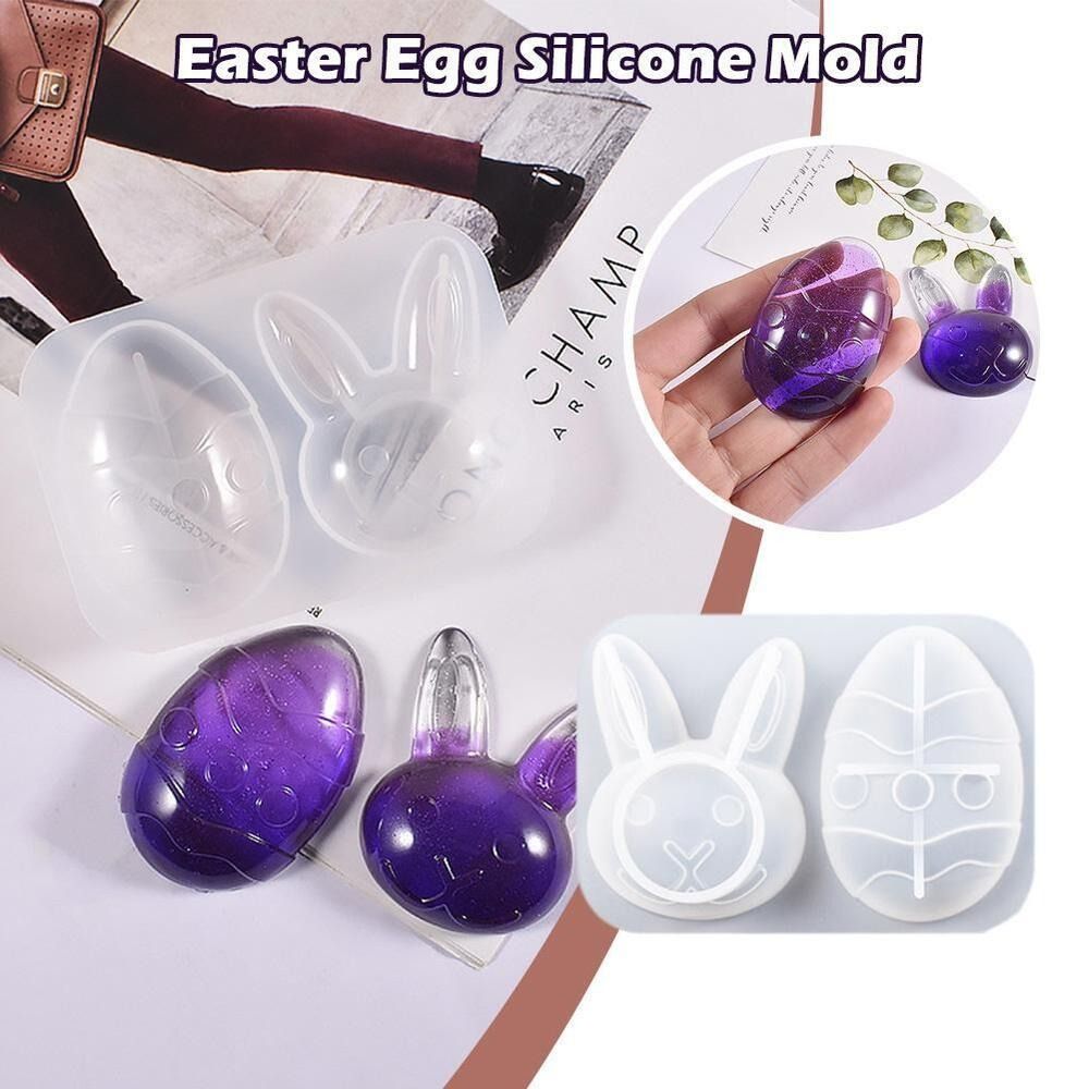 Jewelry Tag DIY Keychain Easter Egg Mold Epoxy Mould Baking Mold Resin Casting Mold