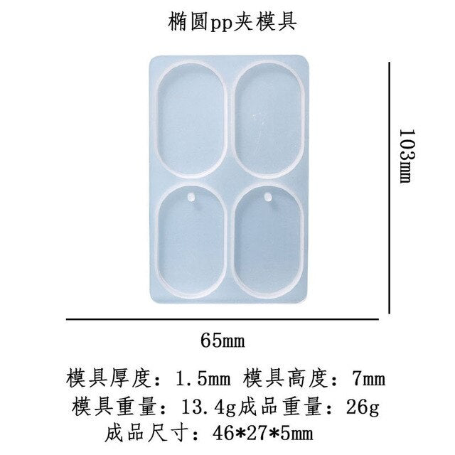 DIY Barrette Silicone Molds Folder UV Epoxy Resin Mold DIY Jewelry Making Binding Clips Paper Hair Accessories Desktop Tools