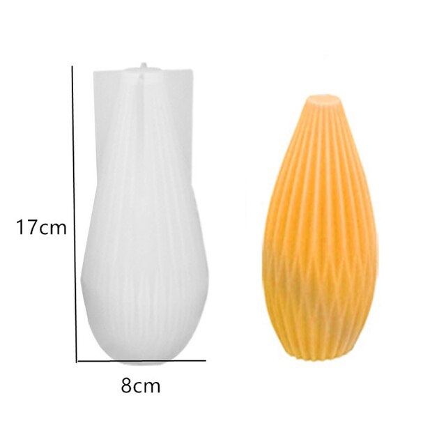 DIY Candle Silicone mold Line Stripe Cylinder Ball Candle Silicone Mold Geometric Shape Soap Silicone Mold craft clay molds