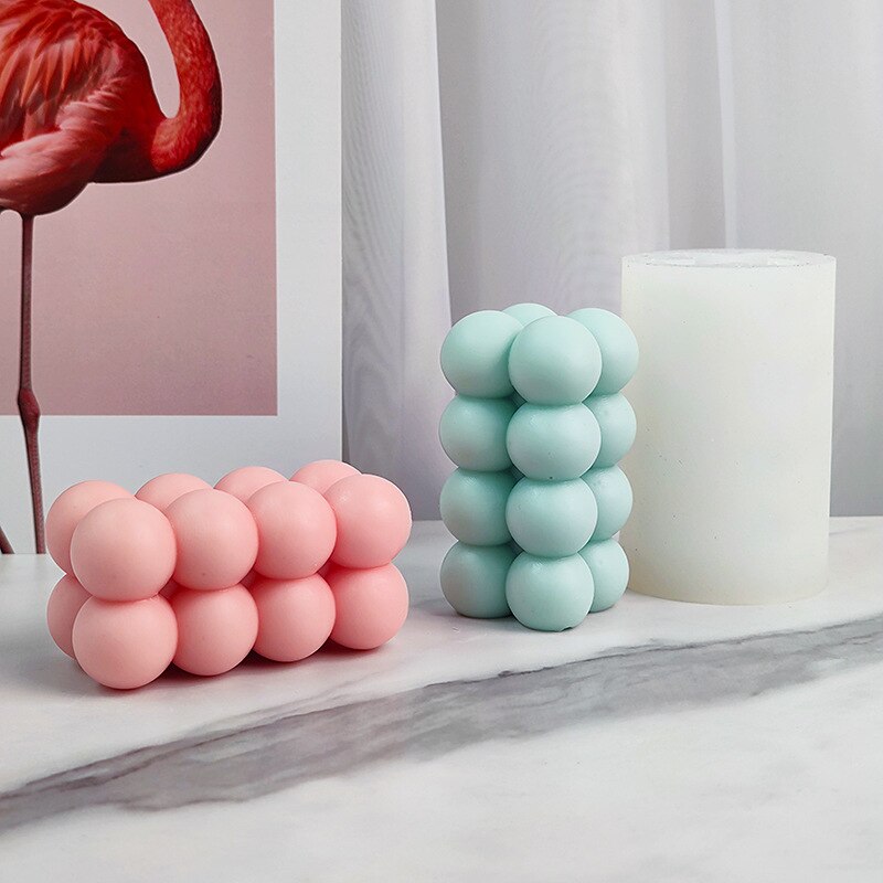 New Rectangular Magic Ball Candle Silicone Mold Bubble Ball Magic Cube Candle Silicone Mold Ball Cake Chocolate Silicone Mold
