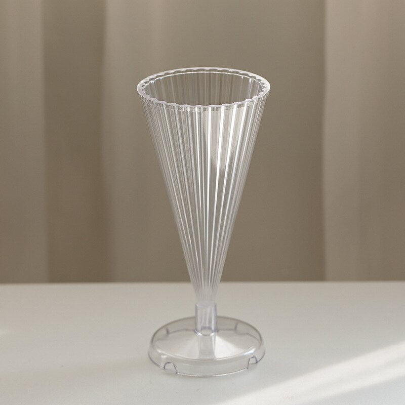 Large Rack fine tooth stripe conical candle plastic mold round tip stripe cylindrical candle acrylic mold home decor