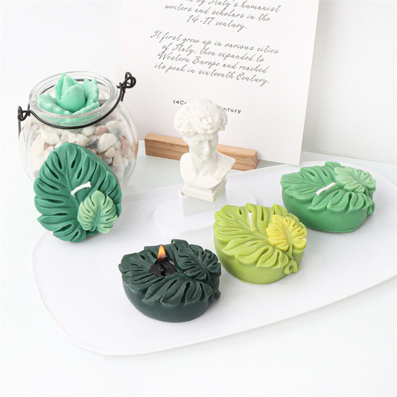 Large tortoise back leaf candle silicone mold leaf candle silicone mold cake chocolate silicone mold soap mold home decor