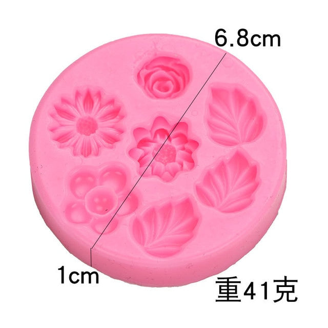 Silicone Molds For Cake Decoration Tools DIY Chocolate Various Leaf Maple Leaf Resin Molds For Fondant Kitchen Baking Supplies