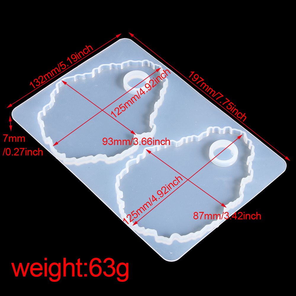 Panel Epoxy Crystal Irregular Cosmetic Tool Resin Molds Tray Silicone Mould Makeup Palette Casting Mold