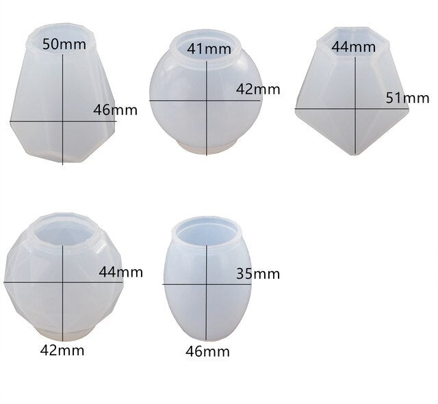 New Crystal Epoxy Resin Red Wine Stopper Silicone Mold For Resin DIY Bottle Stopper Making Wine Bottle Stopper Mould