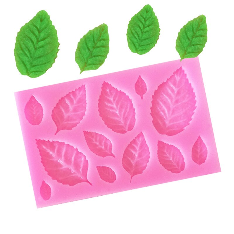 Silicone Molds For Cake Decoration Tools DIY Chocolate Various Leaf Maple Leaf Resin Molds For Fondant Kitchen Baking Supplies